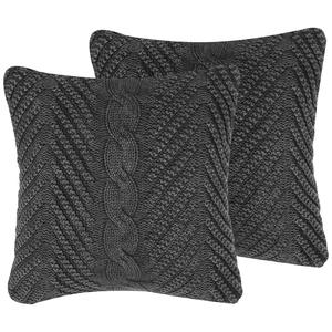 Декоративные подушка Beliani, 45x45 см, темно-синий