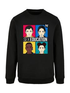 Свитер F4NT4STIC Sweatshirt Sex Education Teen Illustrated Netflix TV Series, черный