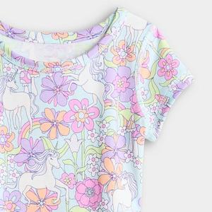 Сенсорное адаптивное платье для девочек 6-12 лет Jumping Beans, Cool Unicorn Retro