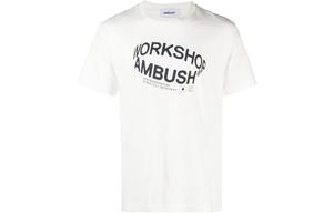 Футболка с принтом логотипа AMBUSH, белая