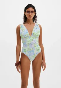 Купальник alvina с открытой спиной и глубоким вырезом Malina, Pastel Floral Pistachio