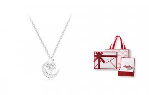 Женское ожерелье Muyan, Star Moon Necklace + Love Heart Gift Box