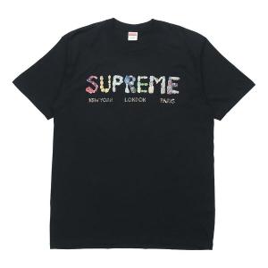 Футболка ss18 rocks tee black alphabet logo short sleeve Supreme, черный