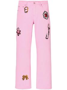 Джинсы The Runway Charm Straight Marc Jacobs, розовый