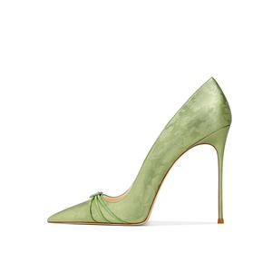 YUTIANAI Стройные каблуки на шпильке женские - травянисто-зеленые 8 см, цвет Grass Green 8cm