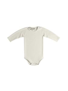 Sämann Детский боди из 100% органического хлопка, застежка на кнопках, длинные рукава, ребристая текстура, цвет «Кокосовое молоко»