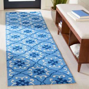 Safavieh Four Seasons Collection синий/бежевый FRS234A ручной работы цветочный ковер-дорожка 69 x 244 см