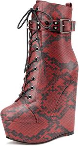 Женские ботильоны Castamere с высоким каблуком на платформе, округлым носком, короткие, на шнуровке и с молнией, Multicolor