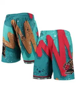 Мужские шорты Vancouver Grizzlies Hardwood Classics 1998 Hyper Hoops Swingman цвета бирюзы Mitchell & Ness