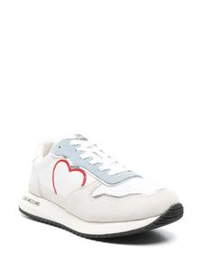 Love Moschino кроссовки с вышивкой, белый