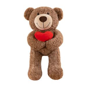Плюшевая кукла Heart Hug Bear высотой 50 см Abay, коричневый