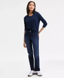 Женские джинсы Kennedy Mid Rise Straight Leg Liverpool Los Angeles, синий