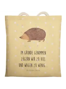 Шоппер Mr. & Mrs. Panda, желтый пастельный