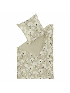 Постельное белье из сатина FLEUR бежевого цвета Schöner Wohnen Kollektion, 135x200 см (80x80 см)