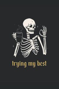 Skeleton Themed Journal: "I'm trying my best." (Independently published)