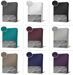 Простыня махровая на резинке 90x200 140x200 180x200 Хлопковая простыня, Размер: 180x200 см - 200x200 см, Цвет: Фиолетовый One-Home