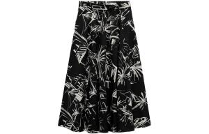 Повседневная длинная юбка женская черная ZARA