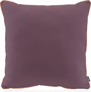 Подушка для улицы HOCK Classic Uni 50x50 см PIPE, ежевика с кантом цвета лосося HOCK GmbH & Co. KG