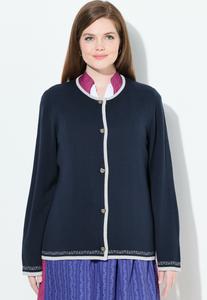 Кардиган Ulla Popken LANGARM, Marine/Dark Blue