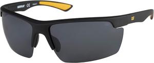 Caterpillar мужские солнцезащитные очки Pickup Polarized прямоугольной формы, Rubberized Matte Black