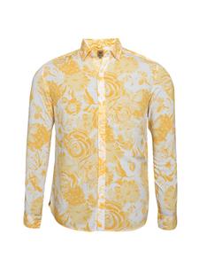 Рубашка на пуговицах классического кроя Campus Sutra  Brayden, желтый