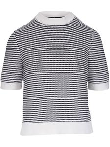 Akris Punto вязаный топ в полоску, белый