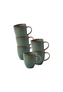 Набор кофейных кружек Like by Villeroy & Boch Crafted, 358 мл, 6 штук, сине-серый