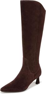 Женские высокие сапоги Naturalizer Deesha с заостренным носком, Mahogany Brown Suede