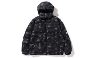 BAPE Color Camo свободный крой пуховик A Bathing Ape, черный