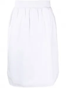 Юбка миди с эластичным поясом Fabiana Filippi, белый