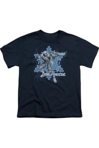 Футболка с коротким рукавом для детей Batman Mr Freeze Gildan, темно-синий