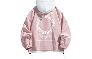 BISEGRLIN Куртка Unisex, Pink+White