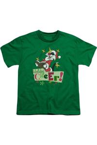 Футболка с коротким рукавом Looney Tunes Cheer Sylvester для детей Gildan, зеленый