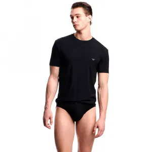 Футболка с коротким рукавом Emporio Armani Soft Modal, черный