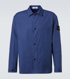 Верхняя рубашка из хлопкового полотна Compass Stone Island, Blue Marine