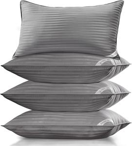 Basic Beyond Подушки Basic Beyond с наполнителем down alternative, мягкие, для сна на спине, животе или боку, цвет серый Grey