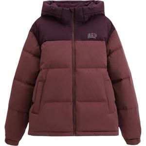 Пуховик Unisex с капюшоном Moderate GAP, красный коричневый