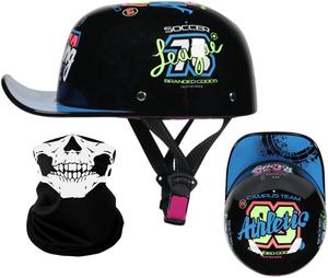 Шлем-кепка YEATLM R03, черный / синий