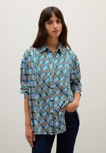 Блуза PIOMBO IN REGULAR FIT, White Blue/White