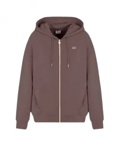 Толстовка на молнии Emporio Armani Ea7, коричневый