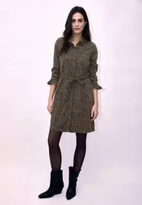 Платье из денима mit leomuster Street One Studio, Braun