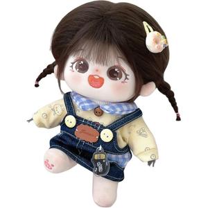 Хлопковая кукла каштанового цвета плюшевая кукла высотой 20 см MENGWAGONGDIAN