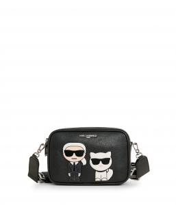 Сумка-переходник MAYBELLE ROUND HEAD DUO CAMERA KARL LAGERFELD PARIS, черный