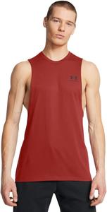 Мужская спортивная футболка Under Armour с обрезанной левой частью груди, (840) Earthen Orange/