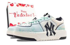 Кроссовки MLB Chunky Liner Skateboarding Shoes Unisex Low-top Blue, белый