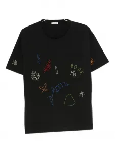 Футболка с вышитым карманом BODE, черный