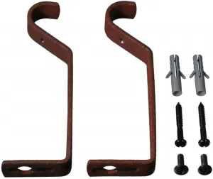 Опоры Liedeco, (комплект, 2 шт.), для карнизов Ø 20 мм Длина: 13,2 см, цвет rostbraun