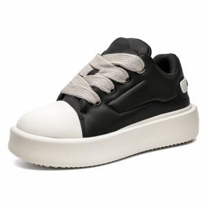 V05 Амортизирующие дышащие низкие скейтерские кроссовки на платформе унисекс черные мужские, цвет Black Men's