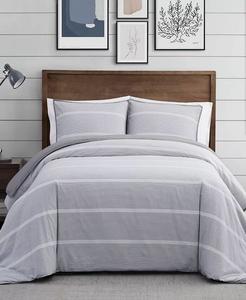 Комплект одеял Niari Yarn Dye Stripe из 2 предметов, Twin XL Brooklyn Loom, серый