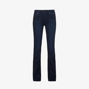 Джинсы Manhattan Boot узкого кроя из эластичного денима с высокой посадкой Paige, цвет lana